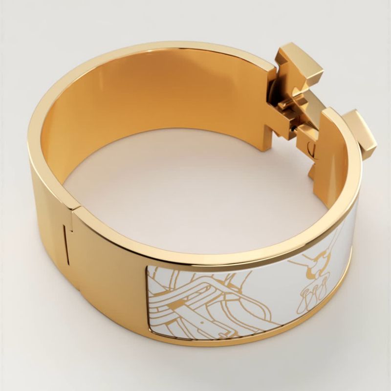 Clic Clac H Mors à Jouets bracelet - White | Hermès Thailand